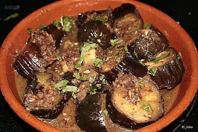 Curry con berenjenas